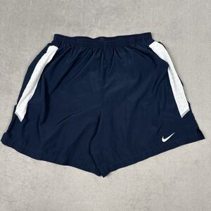Nike Air Shorts Men's XXL 2XL Blue Whie Dri Fit Running Basketball 9" Inseam